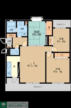フェニックスコート二子玉川の物件間取画像